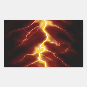Lightning Bolt Rechthoekige Sticker