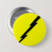Lightning Bolt Ronde Button 7,6 Cm (Voorkant /achterkant)