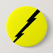 Lightning Bolt Ronde Button 7,6 Cm (Voorkant)