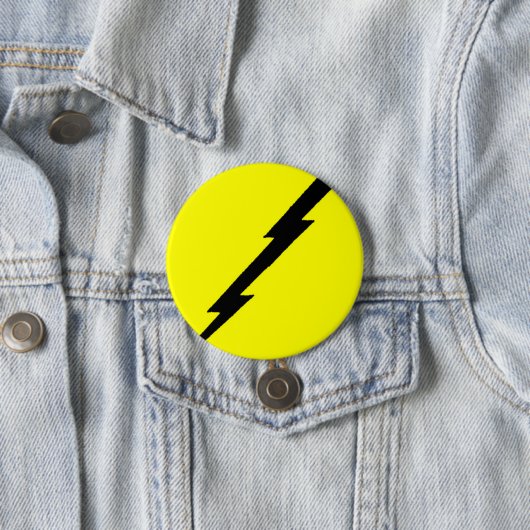 Lightning Bolt Ronde Button 7,6 Cm (In situ)