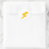 Lightning Bolt Ronde Sticker (Tas)
