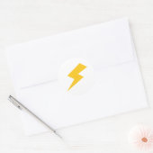 Lightning Bolt Ronde Sticker (Envelop)