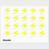 Lightning Bolt Ronde Sticker (Vel)
