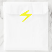 Lightning Bolt Ronde Sticker (Tas)