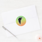 Lightning Bolt Ronde Sticker (Envelop)