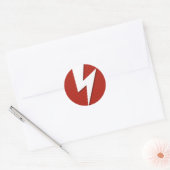 Lightning Bolt Ronde Sticker (Envelop)