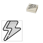 Lightning Bolt Rubberstempel (Gestempeld)