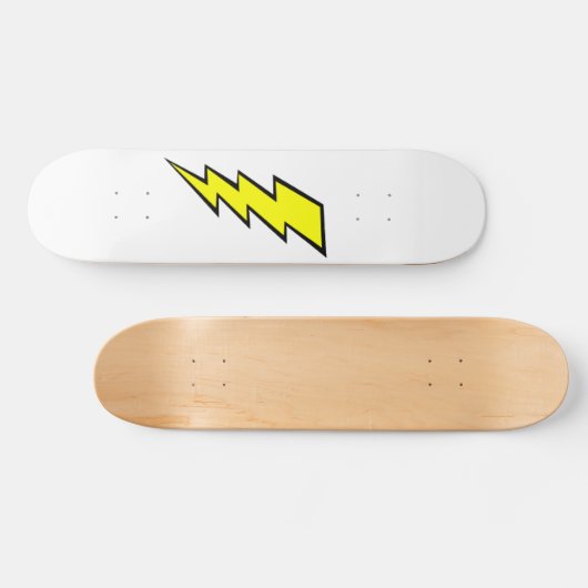 Lightning Bolt Sk8 Bord Persoonlijk Skateboard (Horizontaal)