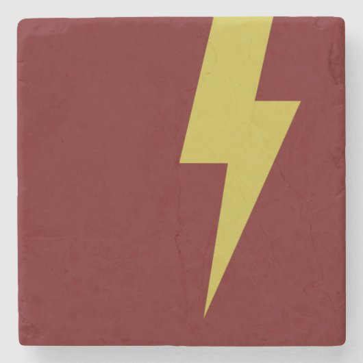 Lightning Bolt Stenen Onderzetter (Voorkant)