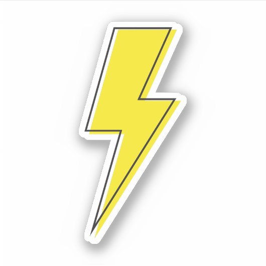Lightning Bolt Sticker (Voorkant)