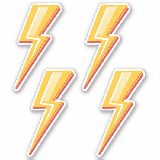 Lightning Bolt Sticker (Voorkant)