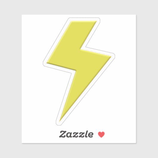 Lightning Bolt Sticker (Vel)