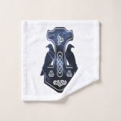 Lightning Bolt Thor's Hammer Bad Handdoek (Wasdoekje)