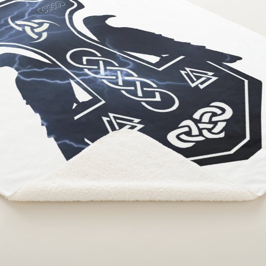 Lightning Bolt Thor's Hammer Sherpa Deken (3/4)