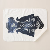 Lightning Bolt Thor's Hammer Sherpa Deken (Voorkant (horizontaal))