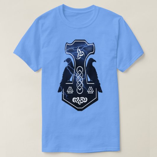 Lightning Bolt Thors Hammer T-shirt (Design voorkant)
