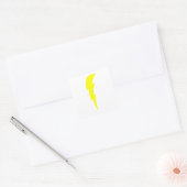 Lightning Bolt Vierkante Sticker (Envelop)