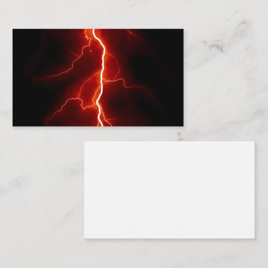 Lightning Bolt Visitekaartje (Voorkant / Achterkant)