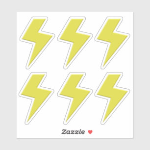 Lightning Bolt x 6 Sticker