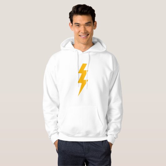 Lightning Bolt Yellow Hoodie (Voorkant volledig)