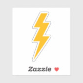 Lightning Bolt Yellow Sticker (Vel)