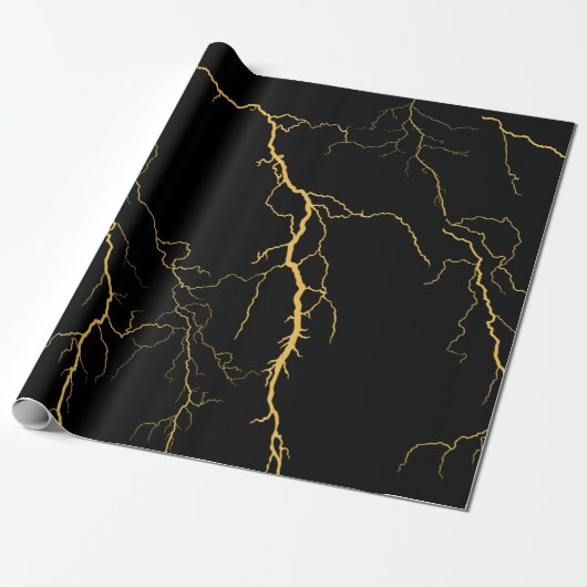 Lightning Bolts Cadeaupapier (Uitgerold)
