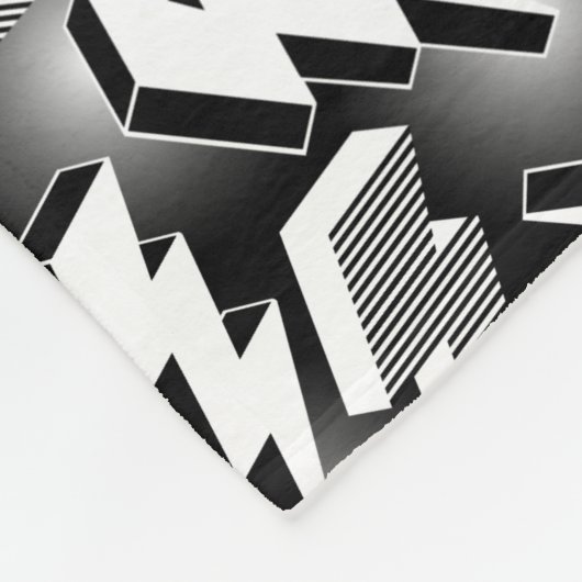 Lightning Bolts Fleece Deken (Hoek)