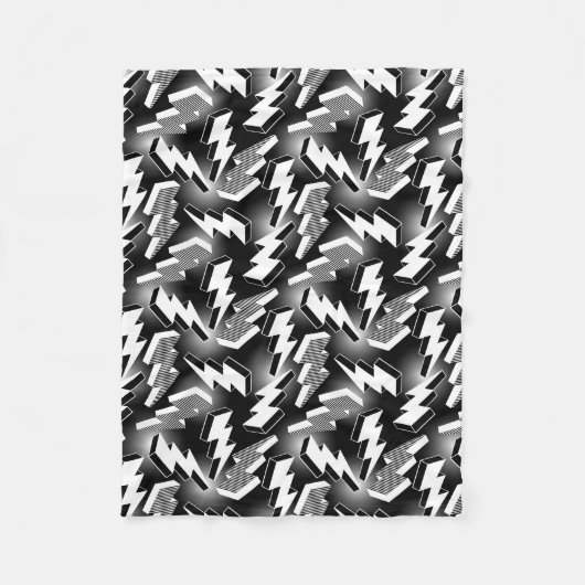Lightning Bolts Fleece Deken (Voorkant)