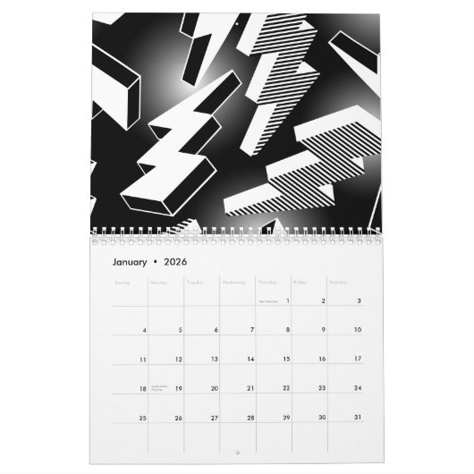 Lightning Bolts Kalender (Jan 2026)