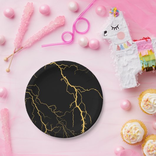 Lightning Bolts Papieren Bordje (Feest)