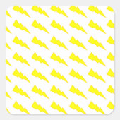 Lightning Bolts Vierkante Sticker (Voorkant)