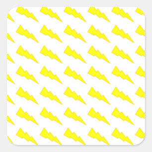 Lightning Bolts Vierkante Sticker