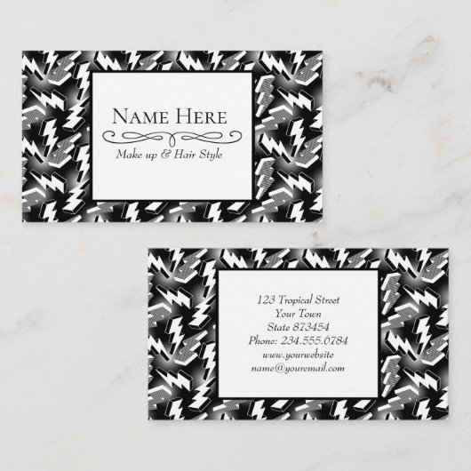 Lightning Bolts Visitekaartje (Voorkant / Achterkant)