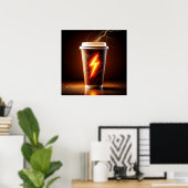 Lightning Brew: Ontdek de kracht van koffie Poster (Thuiskantoor)