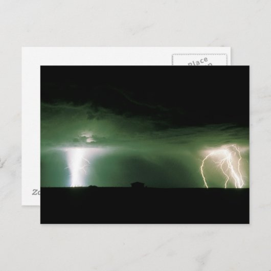 Lightning. Briefkaart (Voorkant / Achterkant)