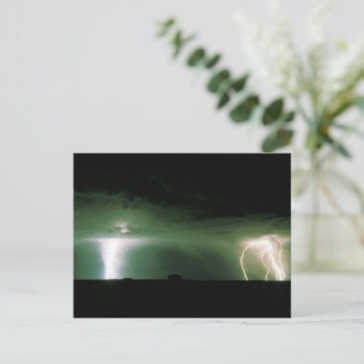 Lightning. Briefkaart (Staand voorkant)