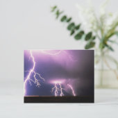 Lightning. Briefkaart (Staand voorkant)