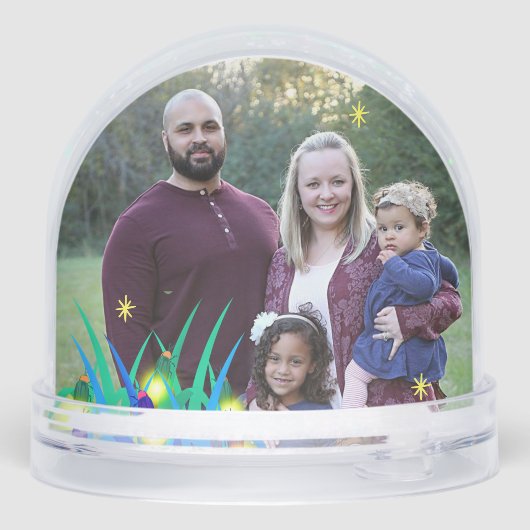 Lightning bug firefly metselaar pot zomer foto sneeuwbol (Achterkant)