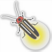 Lightning Bug Firefly Sticker (Voorkant)