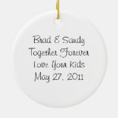 Lightning Bug op Leaf Keramisch Ornament (Achterkant)