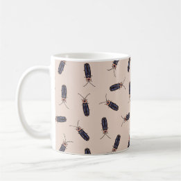 Lightning Bugs - Beige Coffee Mok