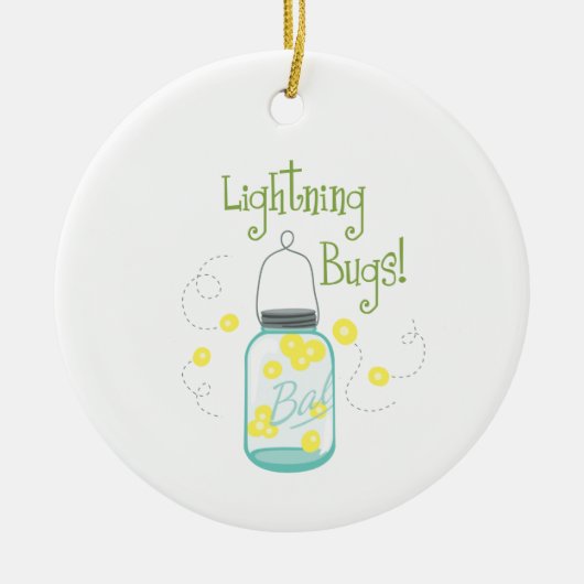 Lightning Bugs Keramisch Ornament (Voorkant)
