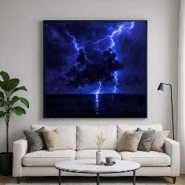 Lightning Cloud - Natuur Art Design Poster