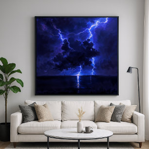 Lightning Cloud - Natuur Art Design Poster