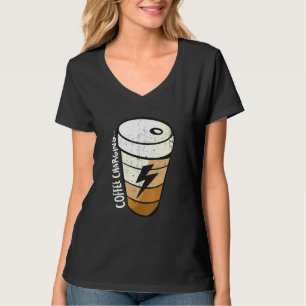 Lightning Coffee Cup batterij opladen T-shirt