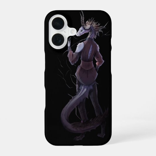 Lightning Dragon iPhone 16 Hoesje (Achterkant)
