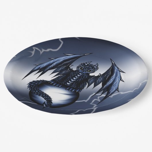 Lightning Dragon Papieren Bordje (Gekanteld)