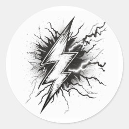Lightning Energy Kleurplaat Sticker