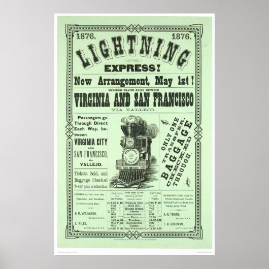 Lightning Express! (1831 bis) Poster (Voorkant)