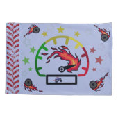 Lightning Fire Monster Truck Kussensloop (Achterkant)